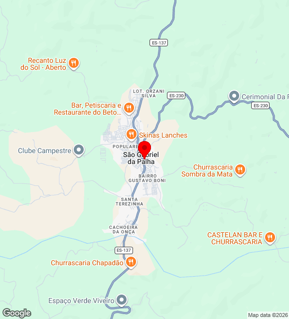 Mapa da localização