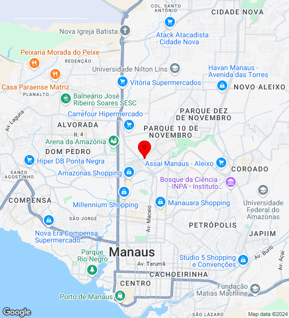 Mapa da localização