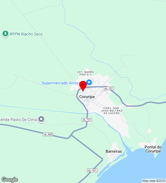 Mapa da localização