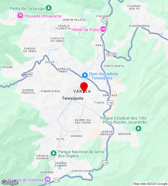 Mapa da localização