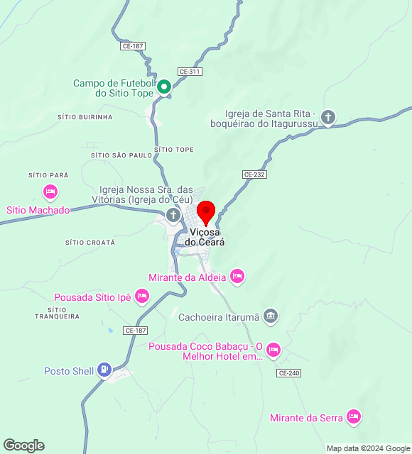 Mapa da localização