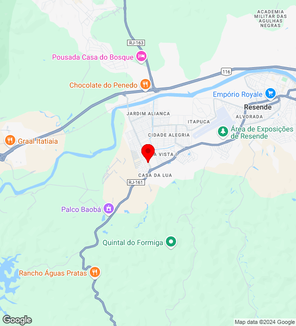 Mapa da localização