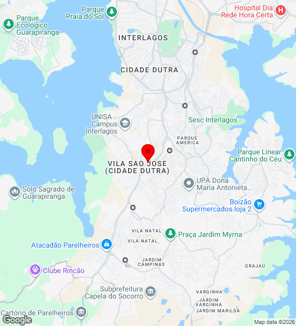 Mapa da localização