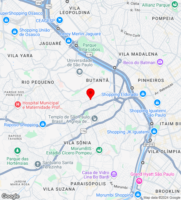 Mapa da localização