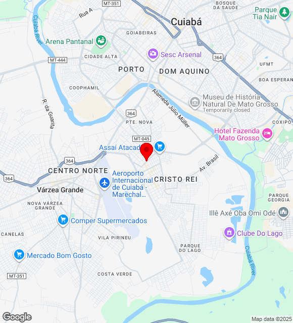 Mapa da localização