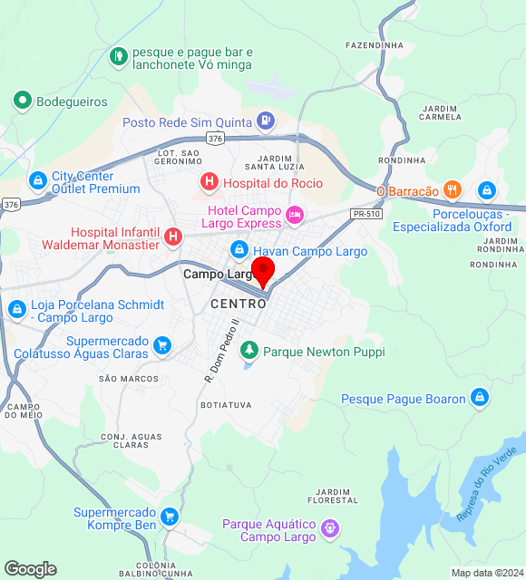 Mapa da localização