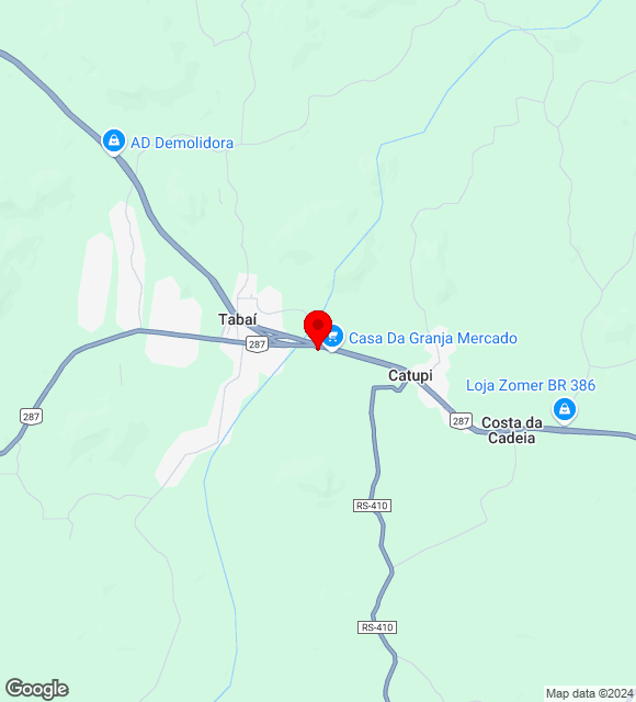 Mapa da localização