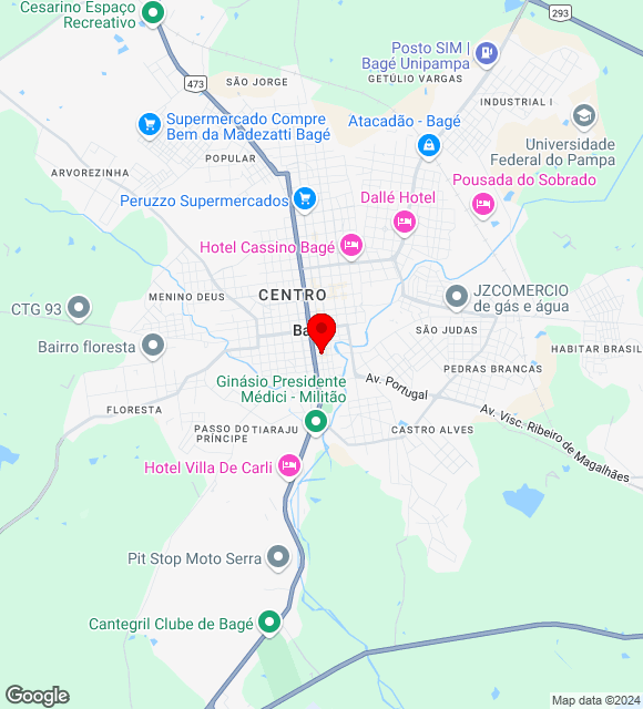 Mapa da localização