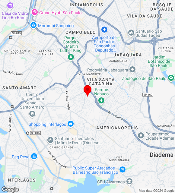 Mapa da localização