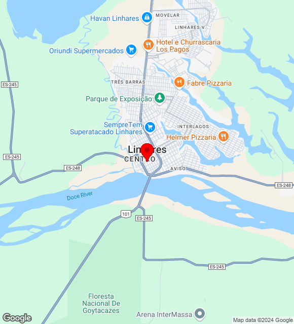 Mapa da localização