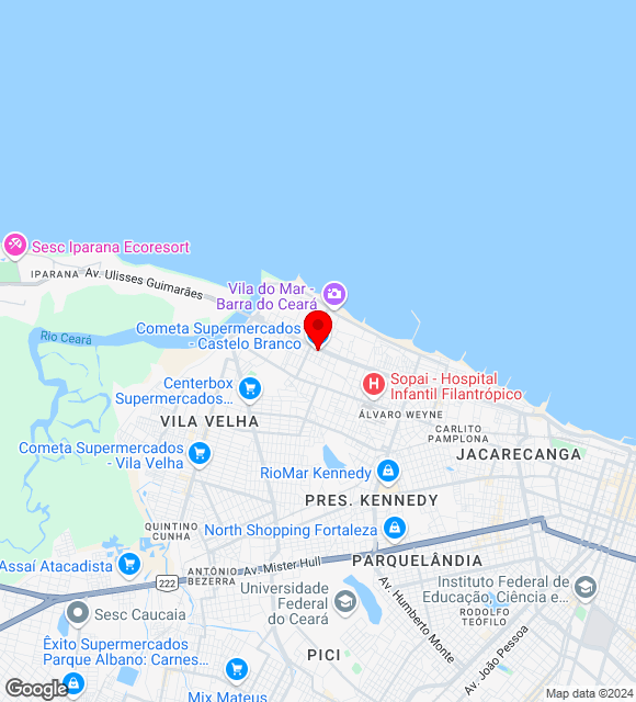 Mapa da localização