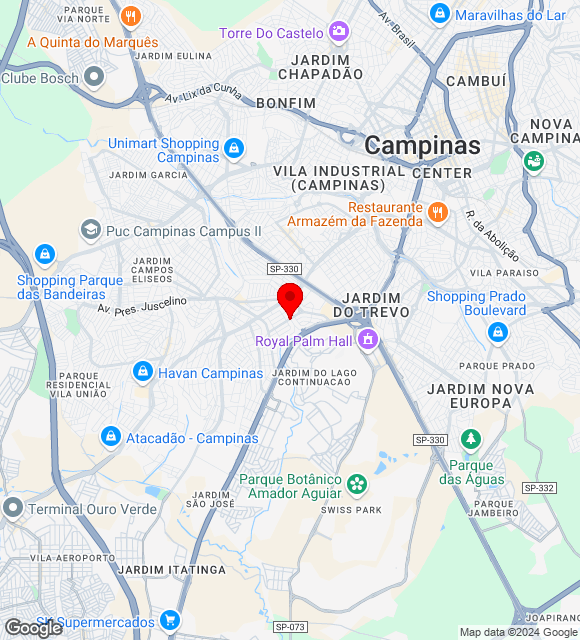 Mapa da localização