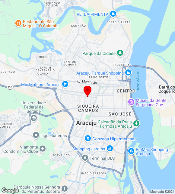 Mapa da localização