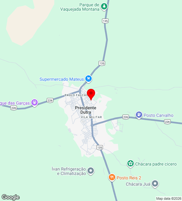 Mapa da localização