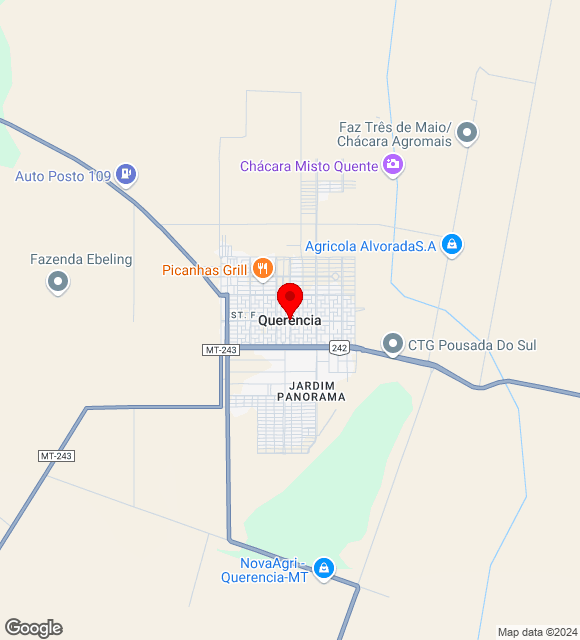 Mapa da localização