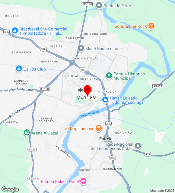 Mapa da localização