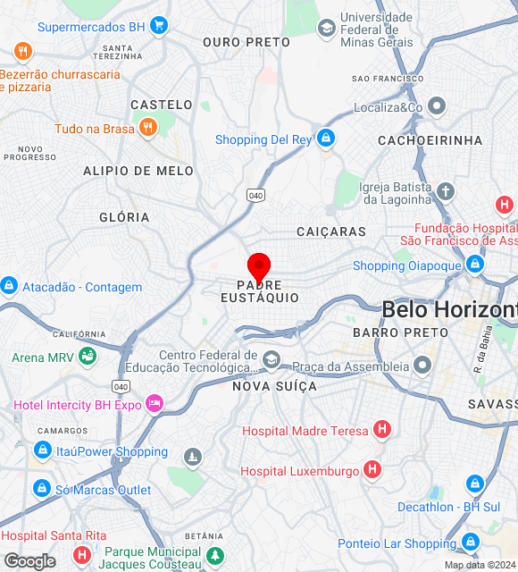 Mapa da localização