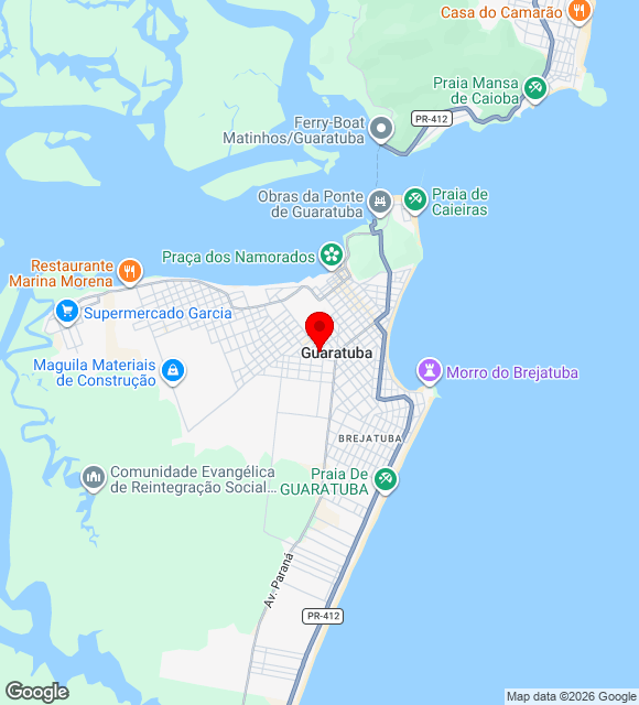 Mapa da localização