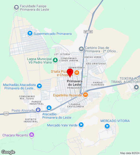 Mapa da localização