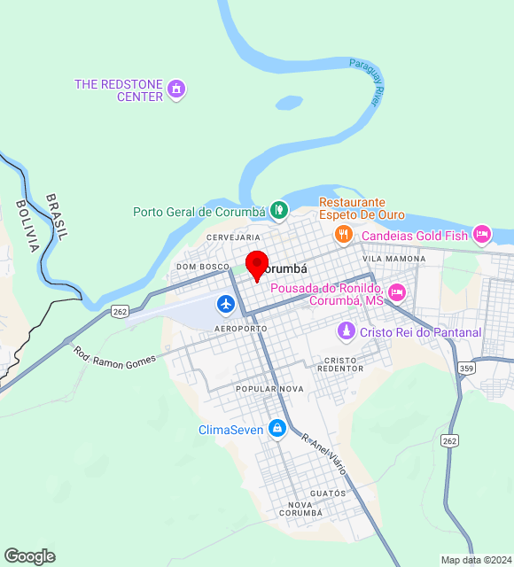 Mapa da localização