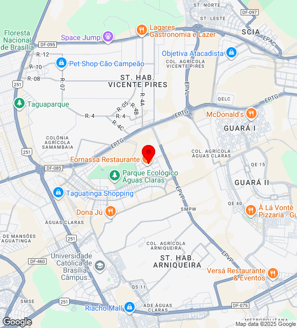 Mapa da localização