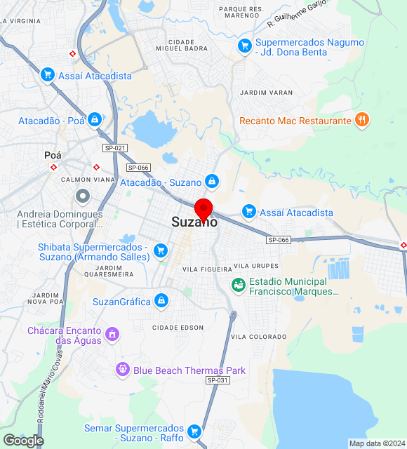 Mapa da localização