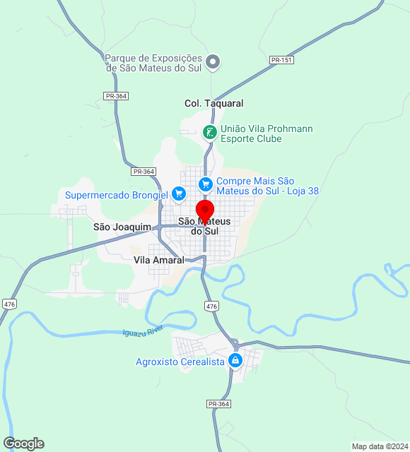 Mapa da localização