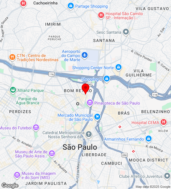 Mapa da localização