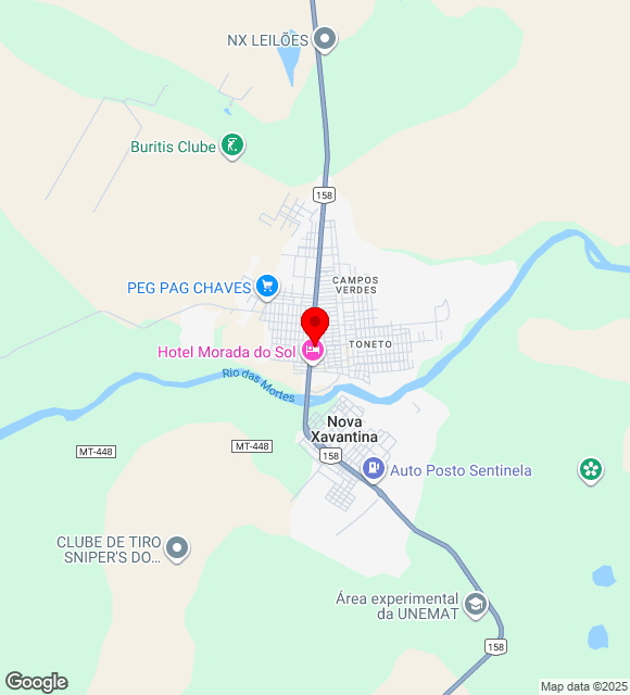 Mapa da localização