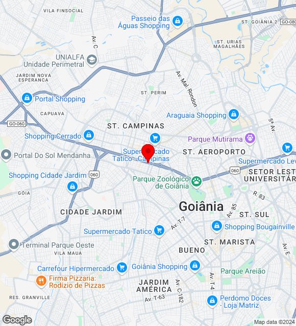 Mapa da localização