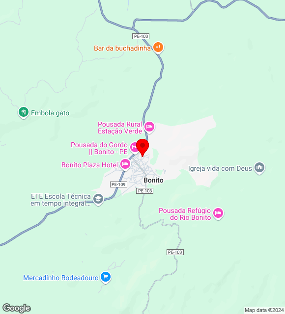 Mapa da localização