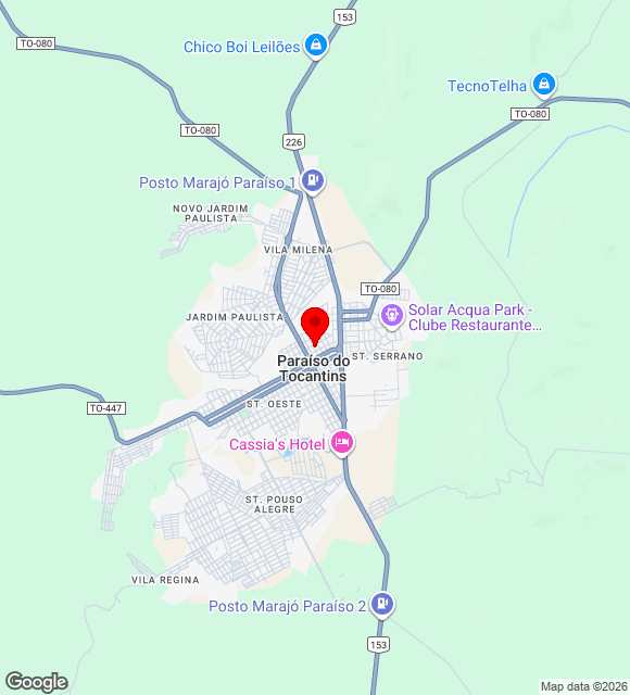 Mapa da localização