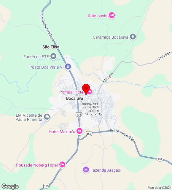 Mapa da localização