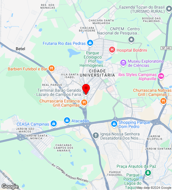 Mapa da localização