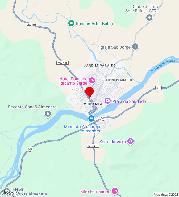 Mapa da localização