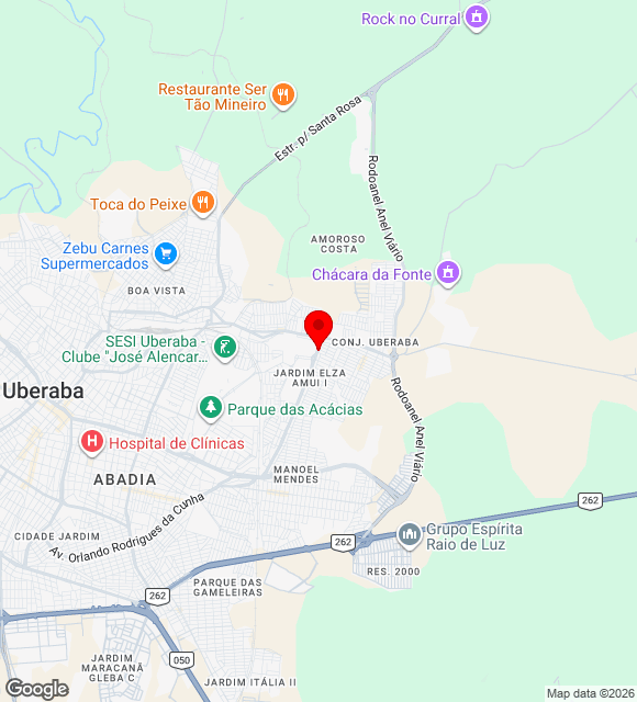 Mapa da localização