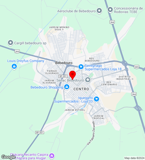 Mapa da localização