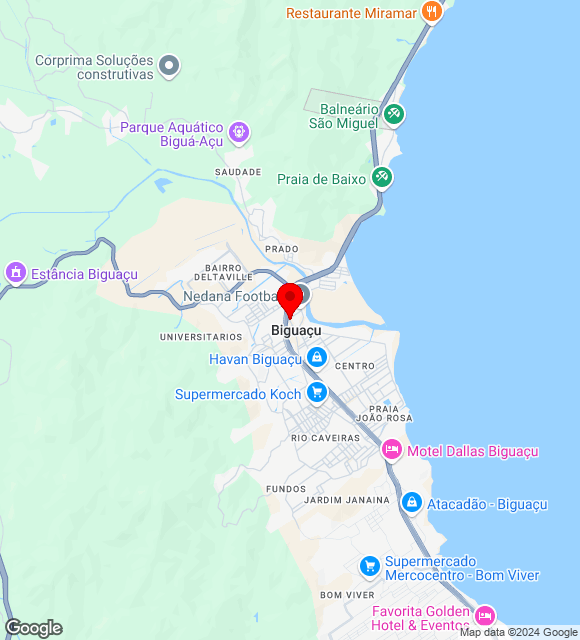 Mapa da localização