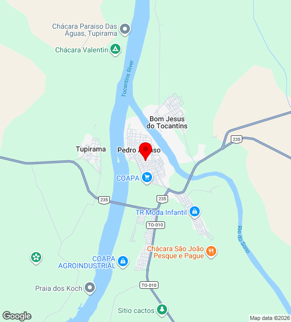 Mapa da localização