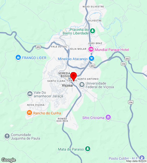 Mapa da localização