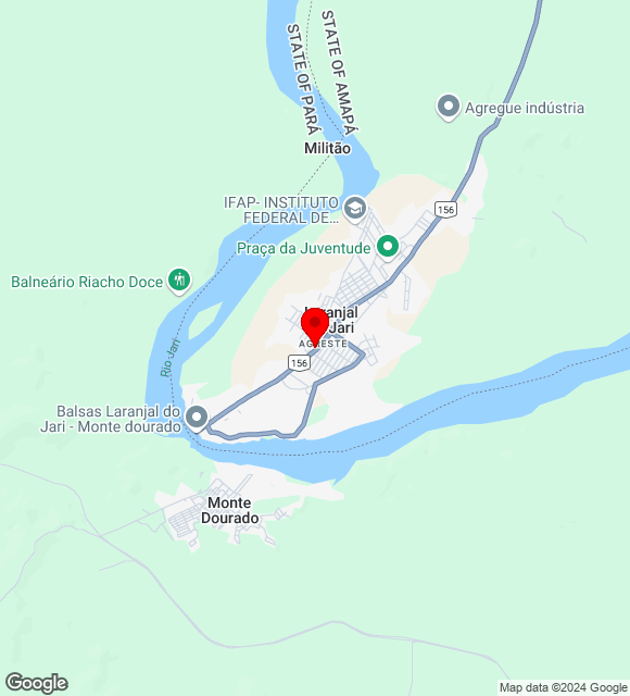 Mapa da localização