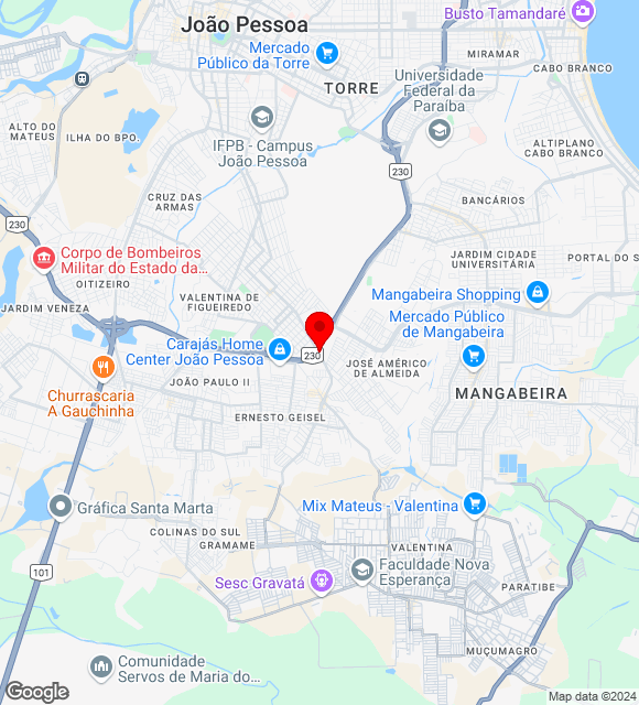 Mapa da localização