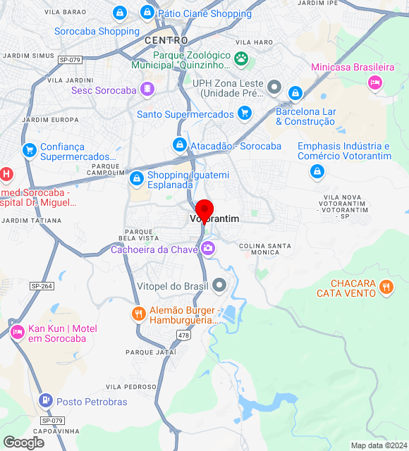 Mapa da localização