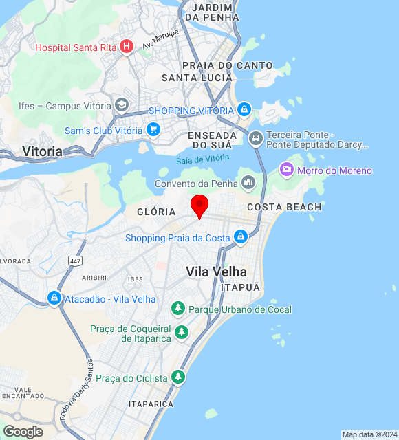 Mapa da localização