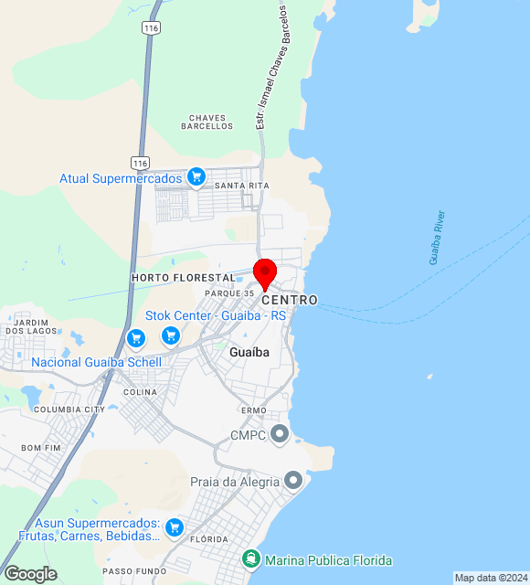 Mapa da localização