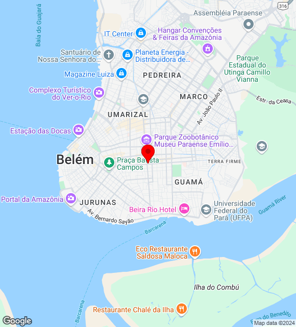 Mapa da localização