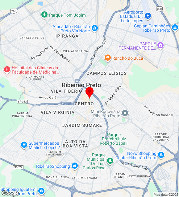 Mapa da localização