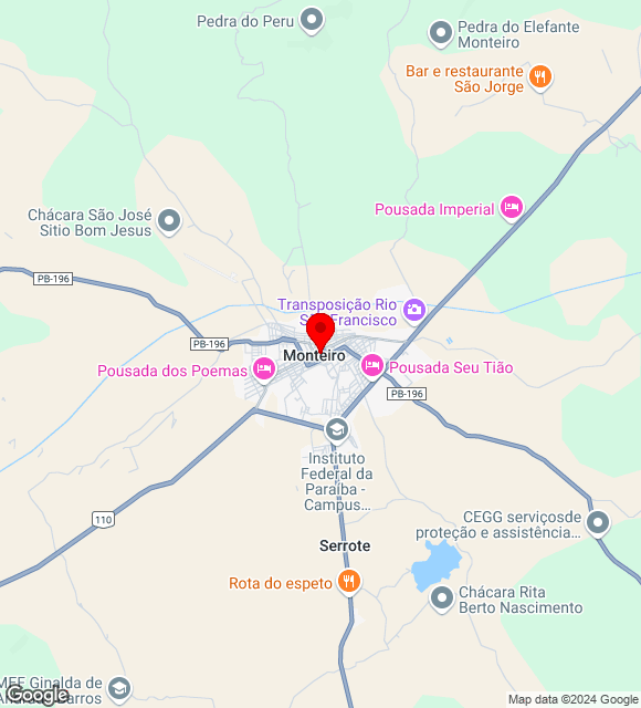 Mapa da localização