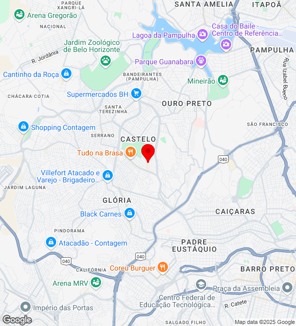 Mapa da localização