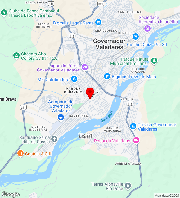 Mapa da localização